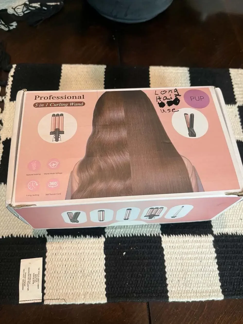 Kinked Professional 5-in-1 Curling Wand and Hair Waver Set (Model MS-C233)